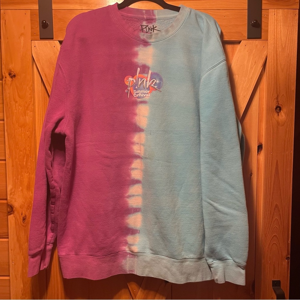 P!NK Tie-Dye Crewneck Sweatshirt -XL- summer carnival 2024